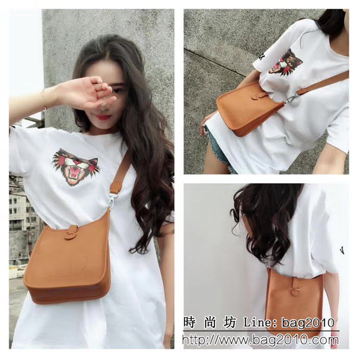 愛馬仕Hermes Evelyn伊芙琳挎包 男女同款 0AM1901